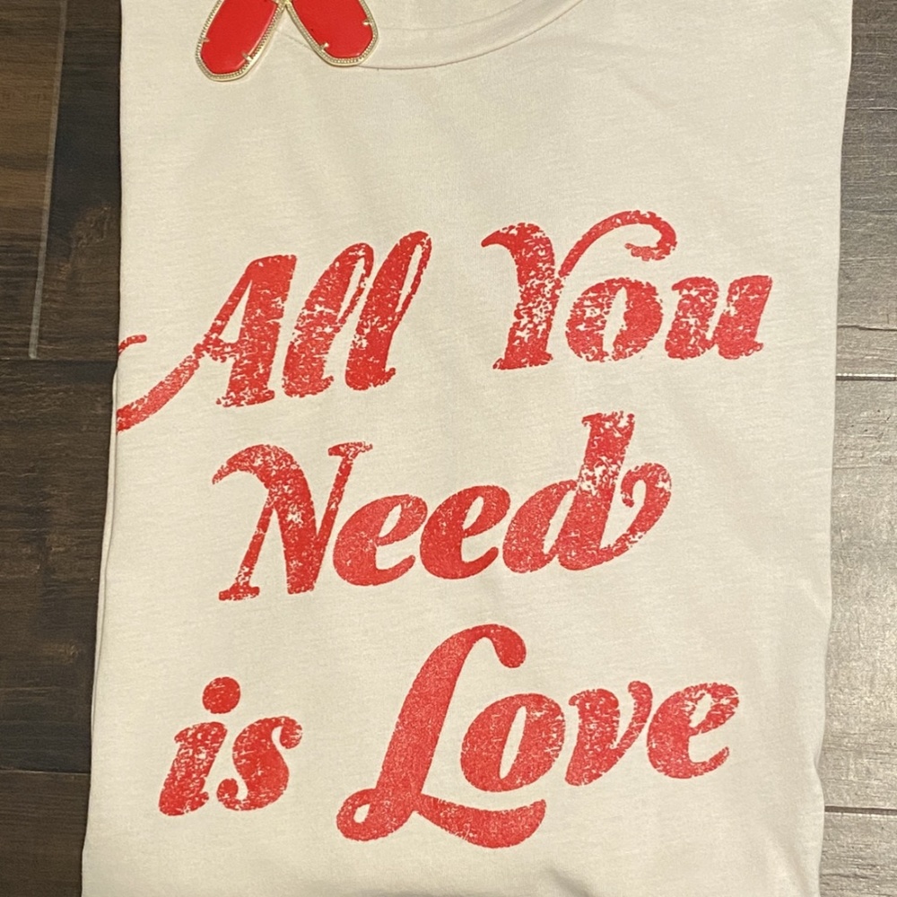 All You Need Is Love Curvy Graphic Tee